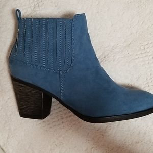 Blue Ankle Boots